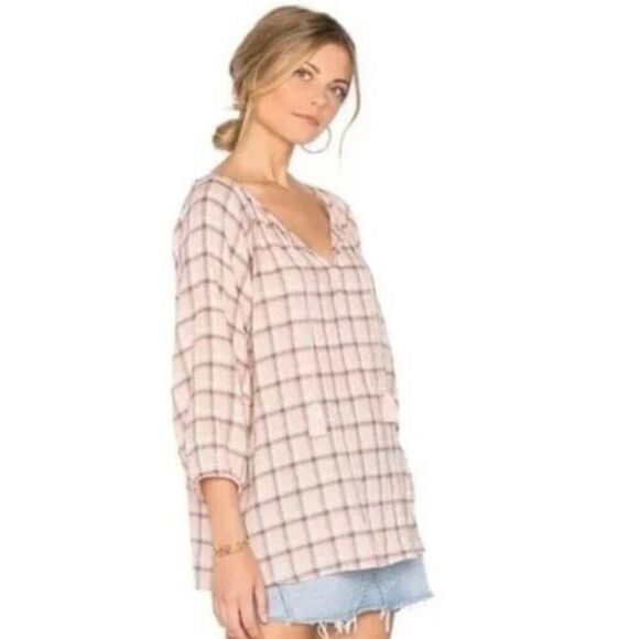 S O F T by joie Womens L Peasant Style Blouse - Picture 1 of 7